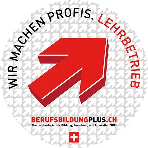 Logo SBFI Lehrbetrieb Berufsbildungplus.ch Ausbildungsbetrieb