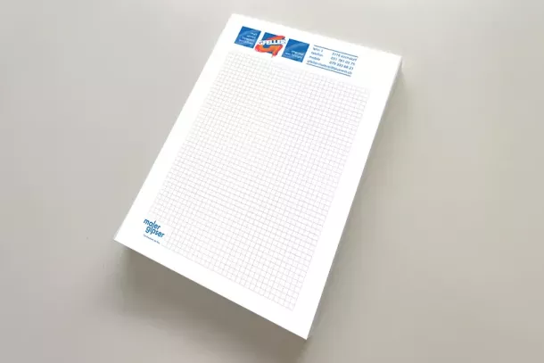 Drucksachen Briefpapier Visitenkarten Couverts Blöcke Flyer SICHTBAR Beschriftung Belp