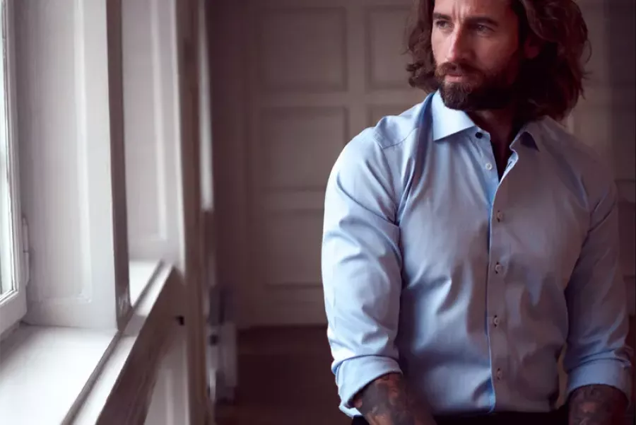 Textilien Businesskleidung Hemden Blusen SICHTBAR Beschriftung Belp