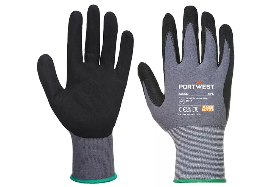 PSA Persönliche Schutzausrüstung Handschuhe Arbeitshandschuhe Schutzhandschuhe SICHTBAR Beschriftung Belp